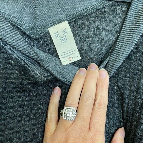 Free People We The Free South Side Thermal V-Neck - Picture 7 of 8